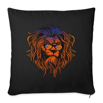 Catalogne - Coussin et housse de 45 x 45 cm - noir - Devant