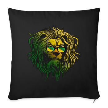 Guyane française - Coussin et housse de 45 x 45 cm - noir - Devant
