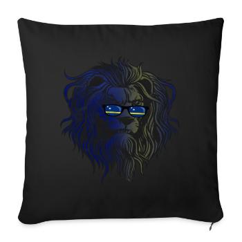 Curaçao - Sofa pillow with filling 45cm x 45cm - black - Front