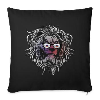 Mayotte - Sofa pillow with filling 45cm x 45cm - black - Front