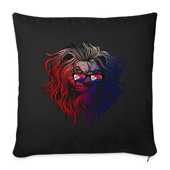 Sint Maarten - Sofa pillow with filling 45cm x 45cm - black - Front