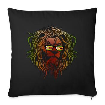 Zimbabwe - Coussin et housse de 45 x 45 cm - noir - Devant