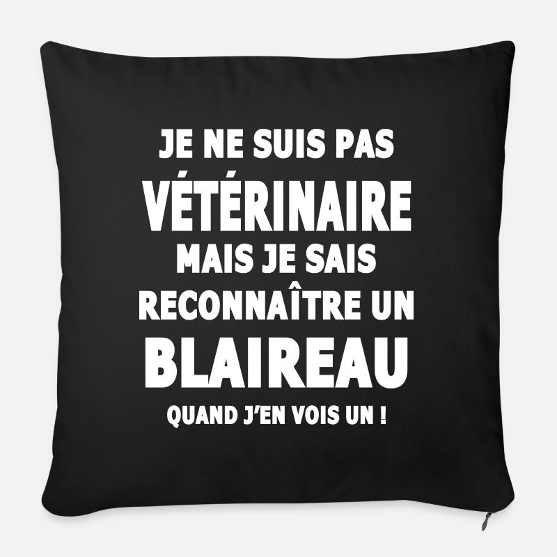 Erkennt einen Dachshumor sarcsme - Sofakissen mit Füllung 45 x 45 cm - Schwarz