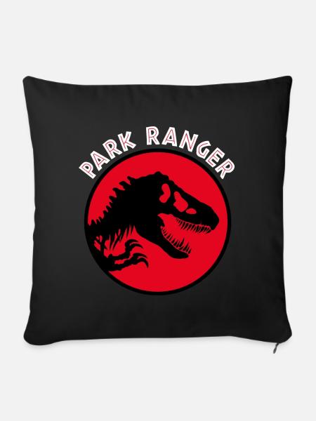 Jurassic Park Park Ranger - Sofakissen mit Füllung 45 x 45 cm - Schwarz