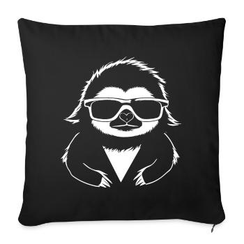 Sloths Anime Sloth Manga Sloth Sunglasses - Sofa pillow with filling 45cm x 45cm - black - Front