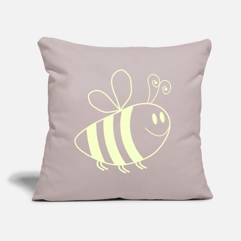 Smiling Bees Pattern Sofa pillow with filling 45cm x 45cm