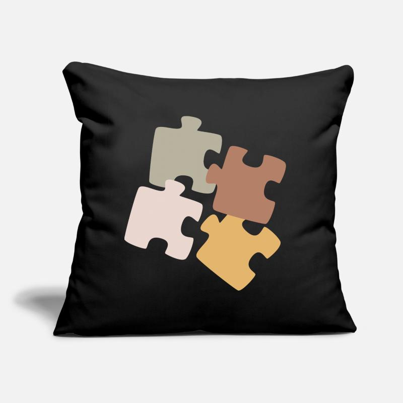 Variété de Patchwork de Puzzles Coussin et housse de 45 x 45 cm