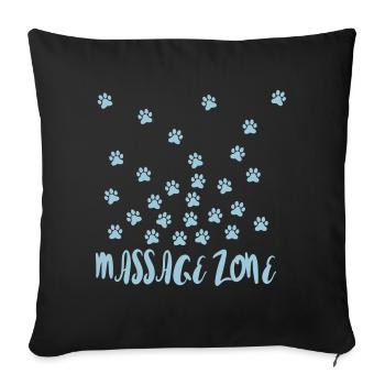 Massage Zone - Sofa pillow with filling 45cm x 45cm - black - Front