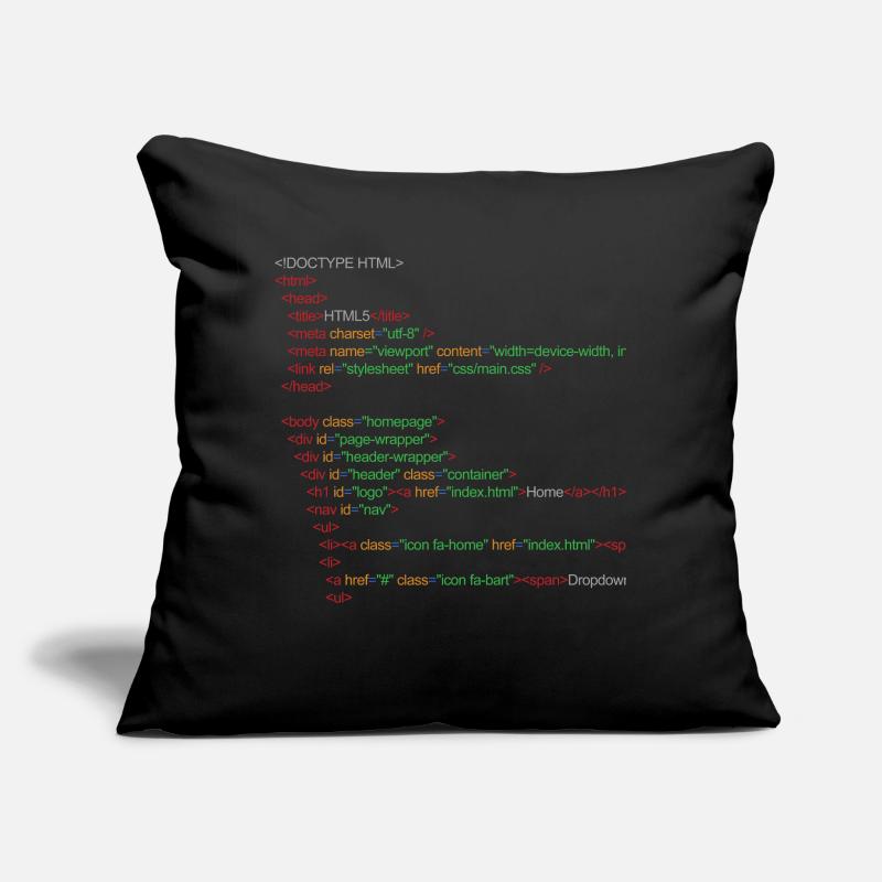 HTML5 code Sofa pillow with filling 45cm x 45cm