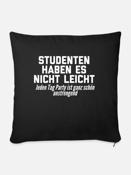 Student - Sofakissen mit Füllung 45 x 45 cm - Schwarz
