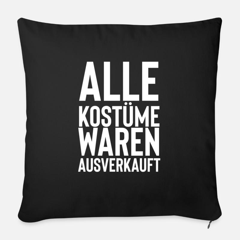 Fasching - Sofakissen mit Füllung 45 x 45 cm - Schwarz