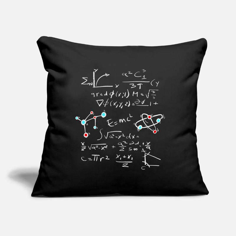 Physik Mathe Formel mit Atome und Moleküle Sofakissen mit Füllung 45 x 45 cm