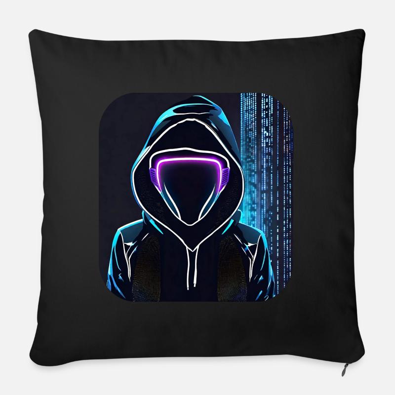 Coole Anonymous Figur - Sofakissen mit Füllung 45 x 45 cm - Schwarz