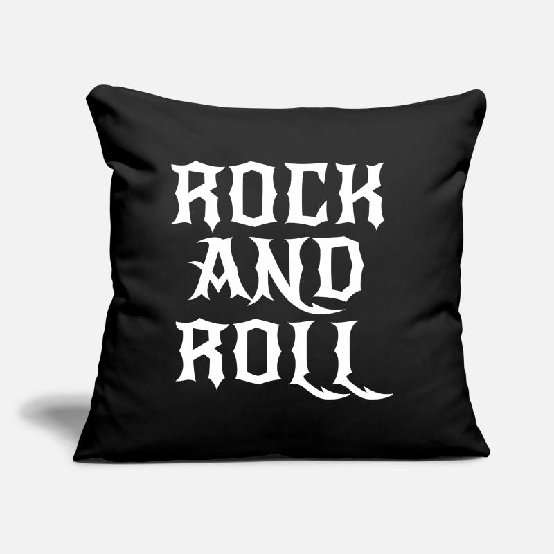Rock'n'Roll-Gothic-Logo Sofakissen mit Füllung 45 x 45 cm