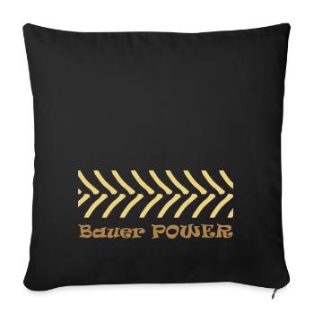 Bauer Power Traktor Bauerndemo Bauernproteste Bier - Sofakissen mit Füllung 45 x 45 cm - Schwarz - Vorne