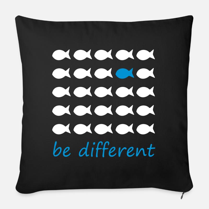 Be different - Sofa pillow with filling 45cm x 45cm - black