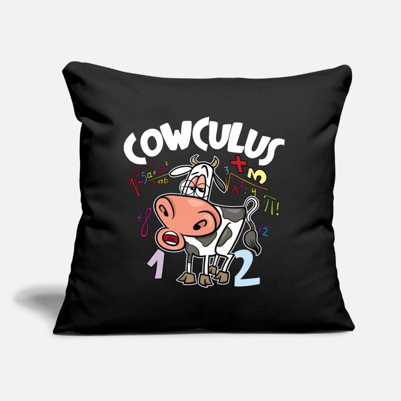Cowculus Coussin et housse de 45 x 45 cm