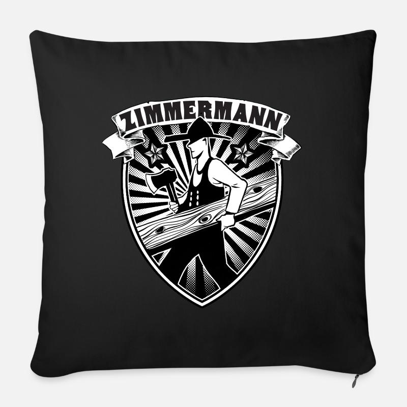 Zimmermann - Sofakissen mit Füllung 45 x 45 cm - Schwarz