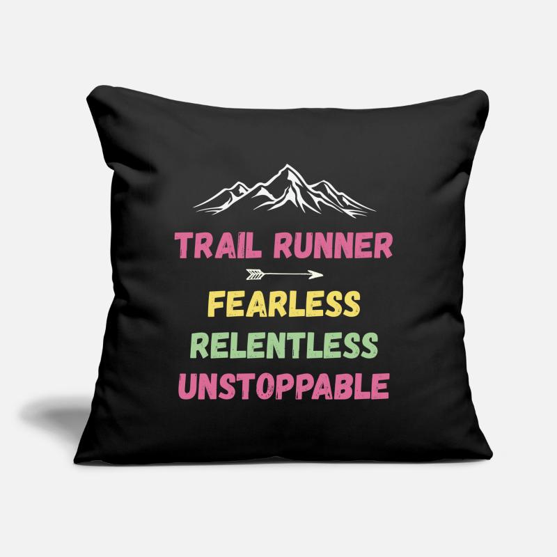 Trail Runner - Intrépide. Implacable. Imparable. Coussin et housse de 45 x 45 cm