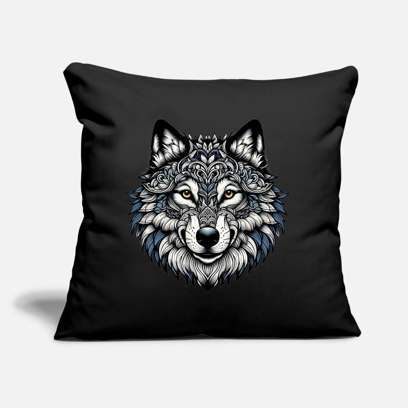 Wolf Sofakissen mit Füllung 45 x 45 cm