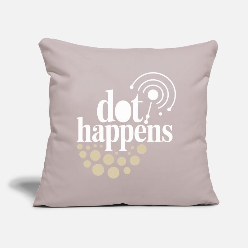 Dot Happens Morse Code Fun Coussin et housse de 45 x 45 cm