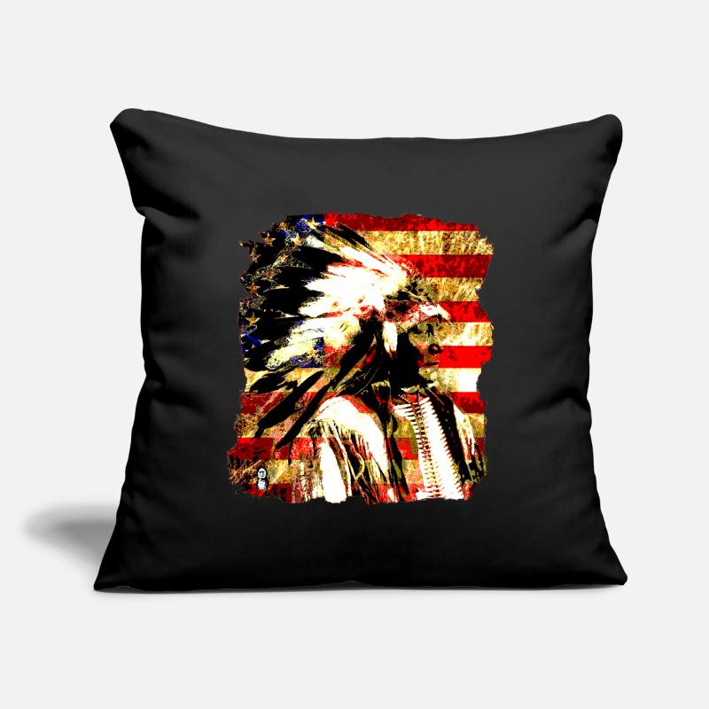 Chef collage sur USA Drapeau 2 Coussin et housse de 45 x 45 cm