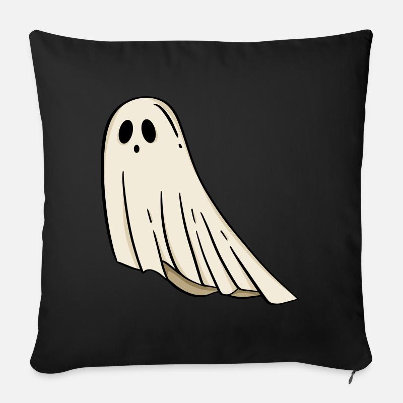 Geist Halloween - Sofakissen mit Füllung 45 x 45 cm - Schwarz