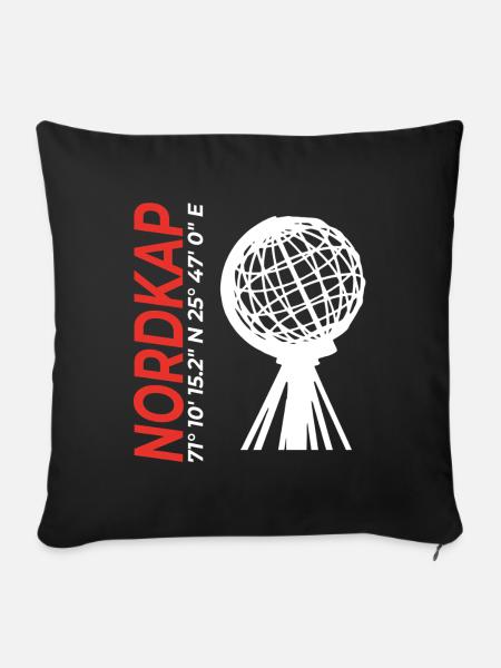 Nordkap - Sofakissen mit Füllung 45 x 45 cm - Schwarz