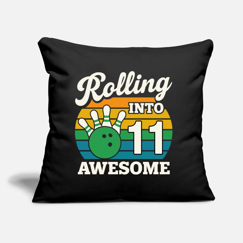 Retro 11 Bowling Celebration Tee Sofa pillow with filling 45cm x 45cm