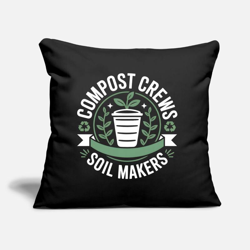 Compost Crews Soil Makers Gärtner Sofakissen mit Füllung 45 x 45 cm