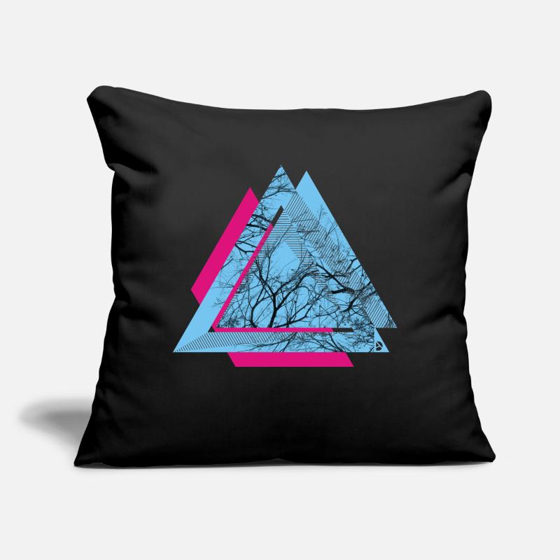 AD Triangle Coussin et housse de 45 x 45 cm