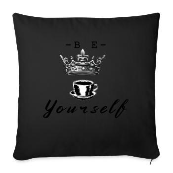 SOYEZ VOUS-MÊME CO - Coussin et housse de 45 x 45 cm - noir - Devant