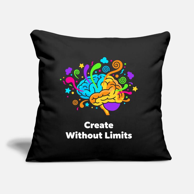 Creative brain art without limits Sofa pillow with filling 45cm x 45cm