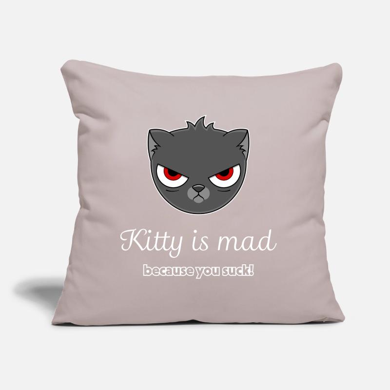 chat offensé Coussin et housse de 45 x 45 cm