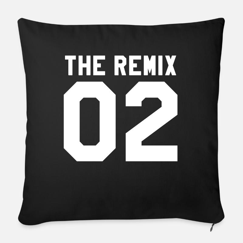 Le Remix 02 - Coussin et housse de 45 x 45 cm - noir