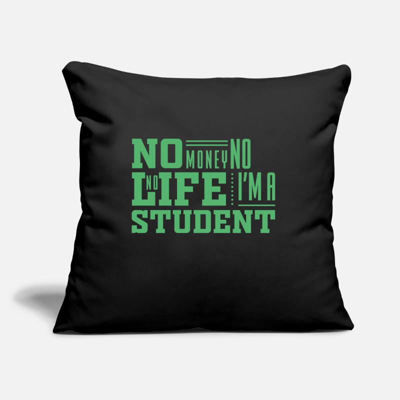 Student Uni Student Study Studies Sofa pillow with filling 45cm x 45cm