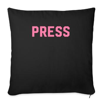 Presse Journaliste Journaliste Auteur Journalisme - Coussin et housse de 45 x 45 cm - noir - Devant