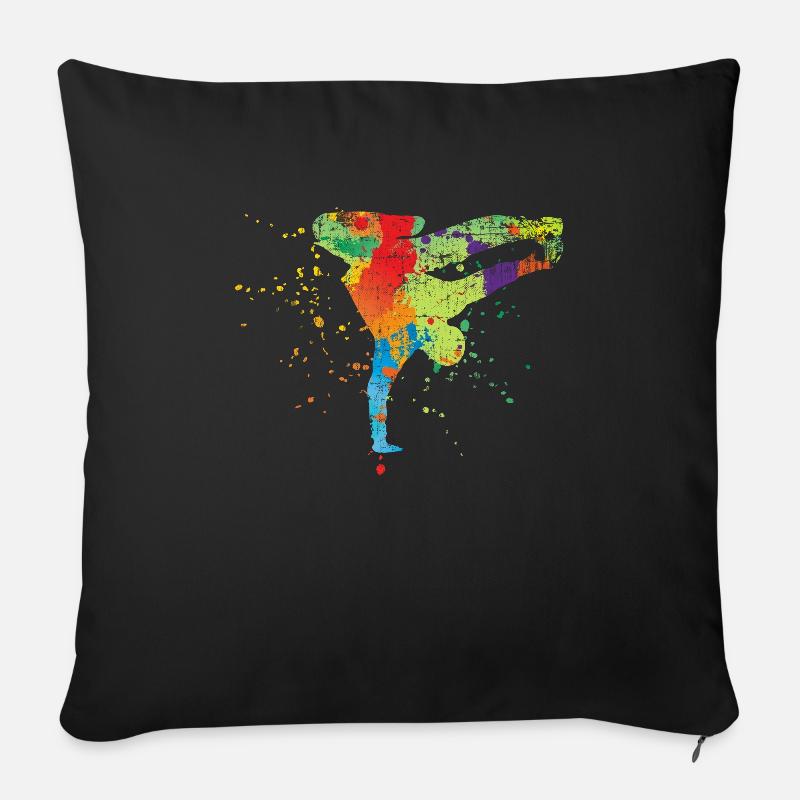 Breakdancer - Sofakissen mit Füllung 45 x 45 cm - Schwarz