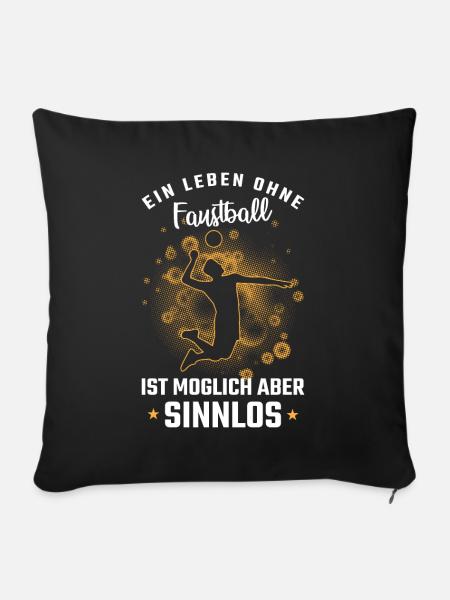 Faustball - Sofakissen mit Füllung 45 x 45 cm - Schwarz