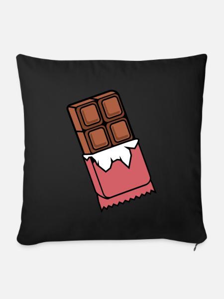 Schokolade - Sofakissen mit Füllung 45 x 45 cm - Schwarz