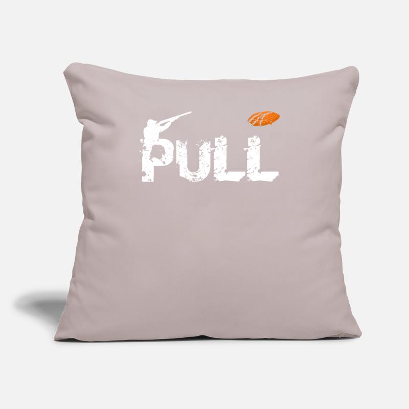 Clay pigeon shooting PULL target shooting Sofa pillow with filling 45cm x 45cm