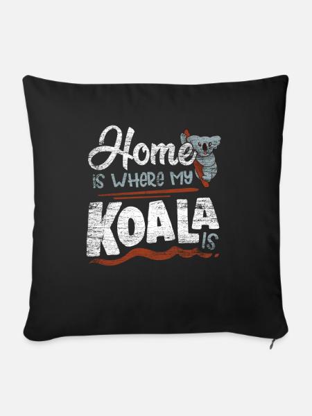 Koala - Sofakissen mit Füllung 45 x 45 cm - Schwarz