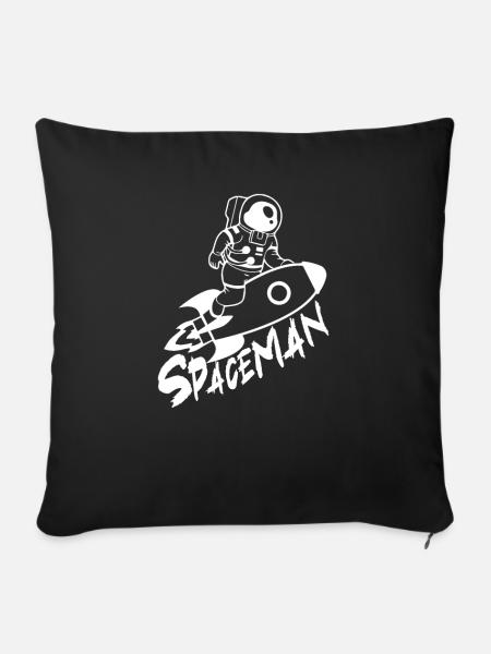 Spaceman - Sofakissen mit Füllung 45 x 45 cm - Schwarz