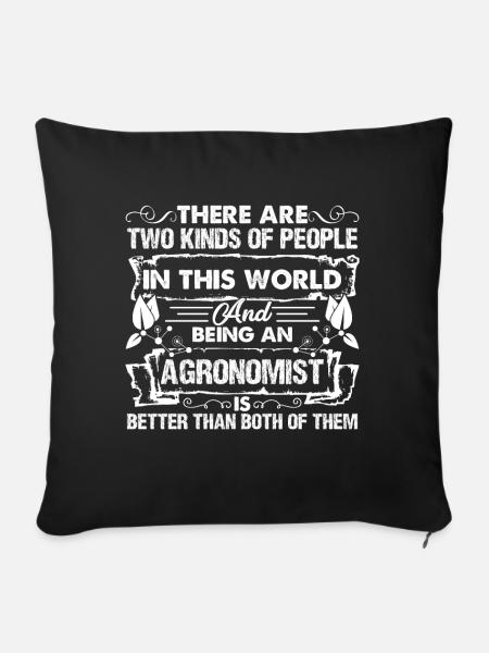 Agronomist Berufsbezeichnung - Sofakissen mit Füllung 45 x 45 cm - Schwarz