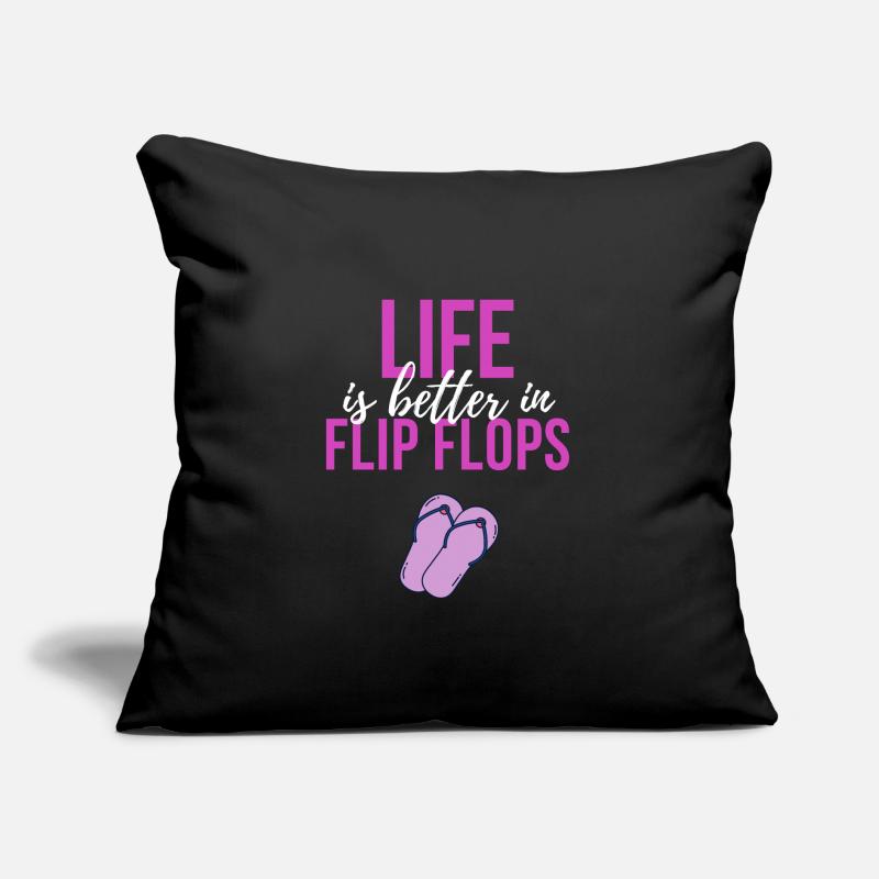 Flip Flops Leben Sofakissen mit Füllung 45 x 45 cm