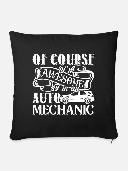 Automechaniker Awesome Automechaniker - Sofakissen mit Füllung 45 x 45 cm - Schwarz