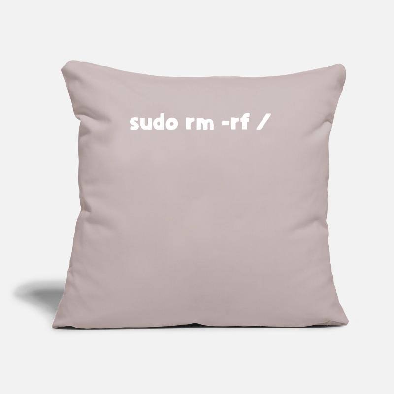 Linux sudo rm -rf programmer Sofa pillow with filling 45cm x 45cm