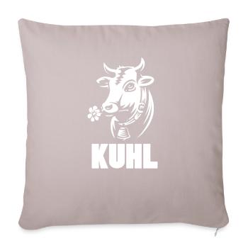 Kuhl Landwirt - Sofakissen mit Füllung 45 x 45 cm - helles Taupe - Vorne