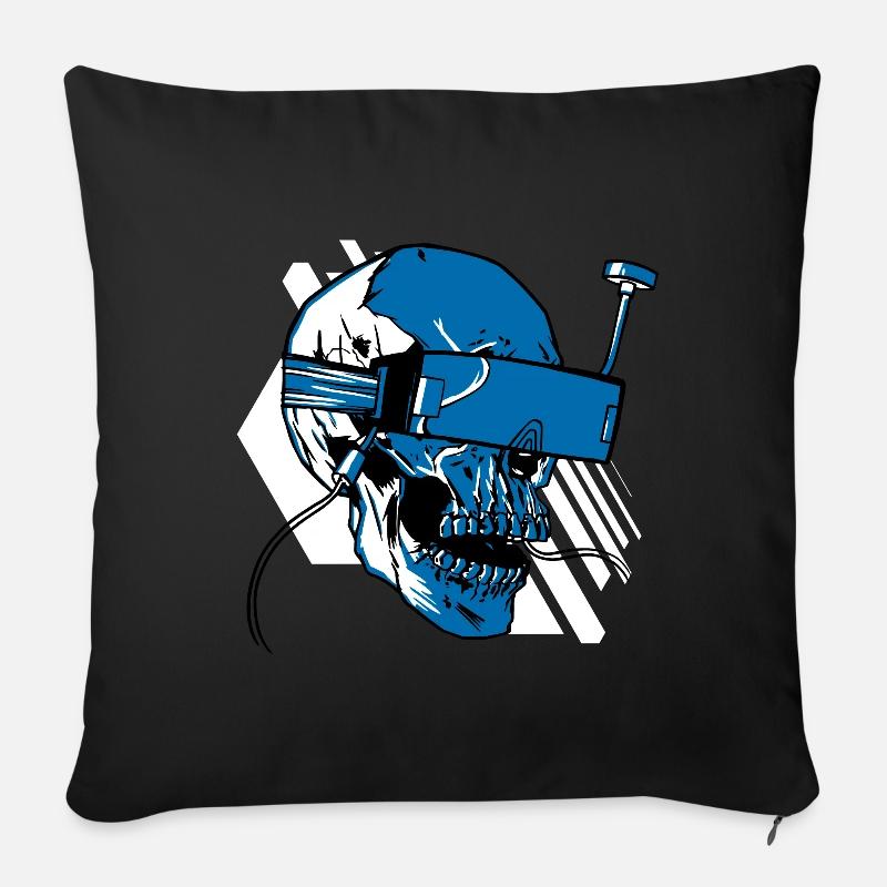 FPV drone - Sofa pillow with filling 45cm x 45cm - black