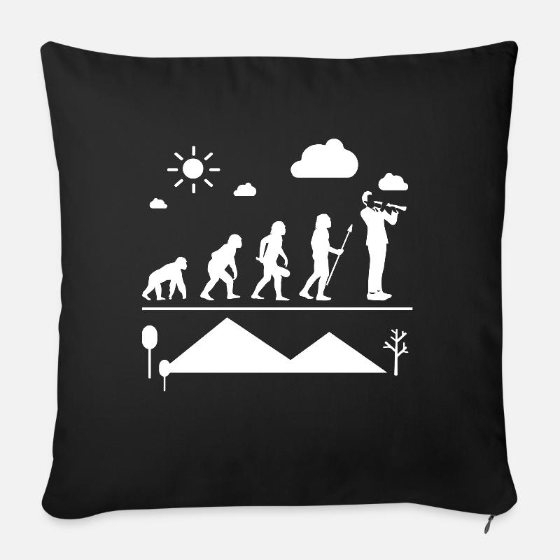 Oboe Oboe Evolution - Sofakissen mit Füllung 45 x 45 cm - Schwarz